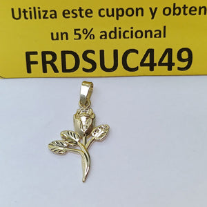 DIJE ROSA 10K 1.4 GR (NUEVO)
