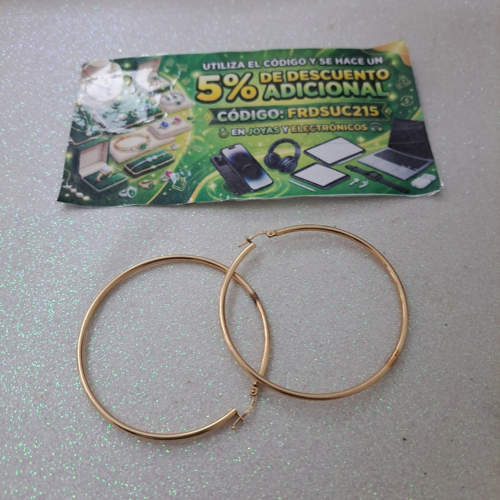 ARRACADAS PAR ORO 14 K 3,00 GRMS (SEMINUEVO)