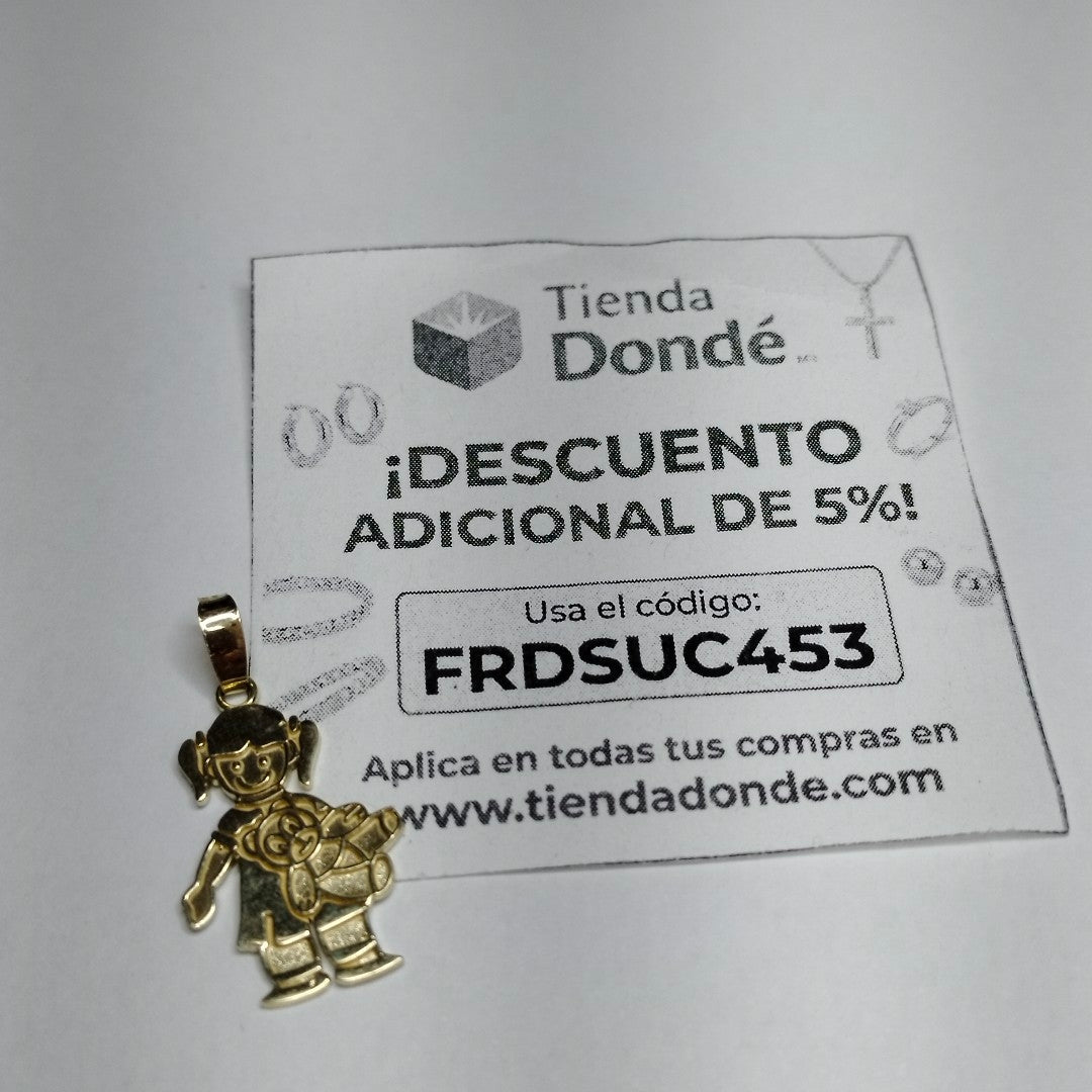 DIJE NIÑA 10K 1 GR (NUEVO)