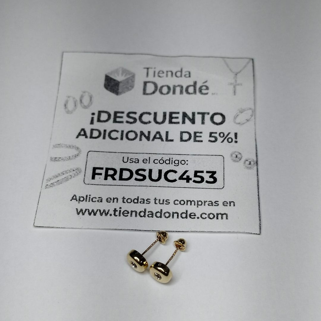 BROQUELES BROQUEL C CIRCONIA 14K 0.27 GR (NUEVO)