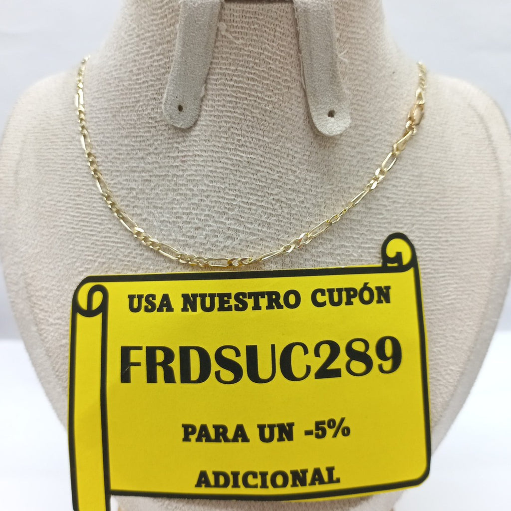 CADENA 3X1 14K 60 CM 5.4 GR (NUEVO)