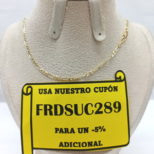 CADENA 3X1 14K 60 CM 5.4 GR (NUEVO)