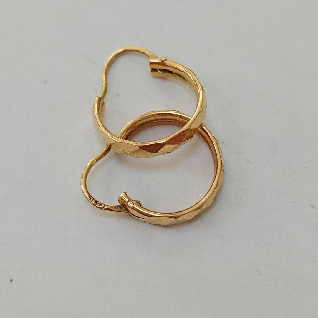 ARRACADAS PAR ORO 14 K 1.4 GRMS (SEMINUEVO)