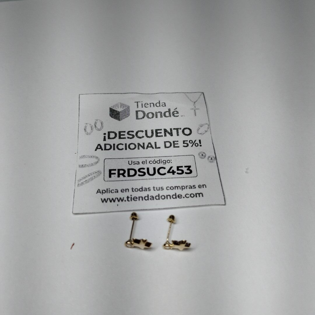 BROQUELES BROQUEL FIG ESTRELLA C CIRCONIA 14K 0.2603 GR (NUEVO)