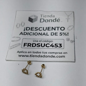 BROQUELES BROQUEL FIG CORAZON 14K 0.23 GR (NUEVO)