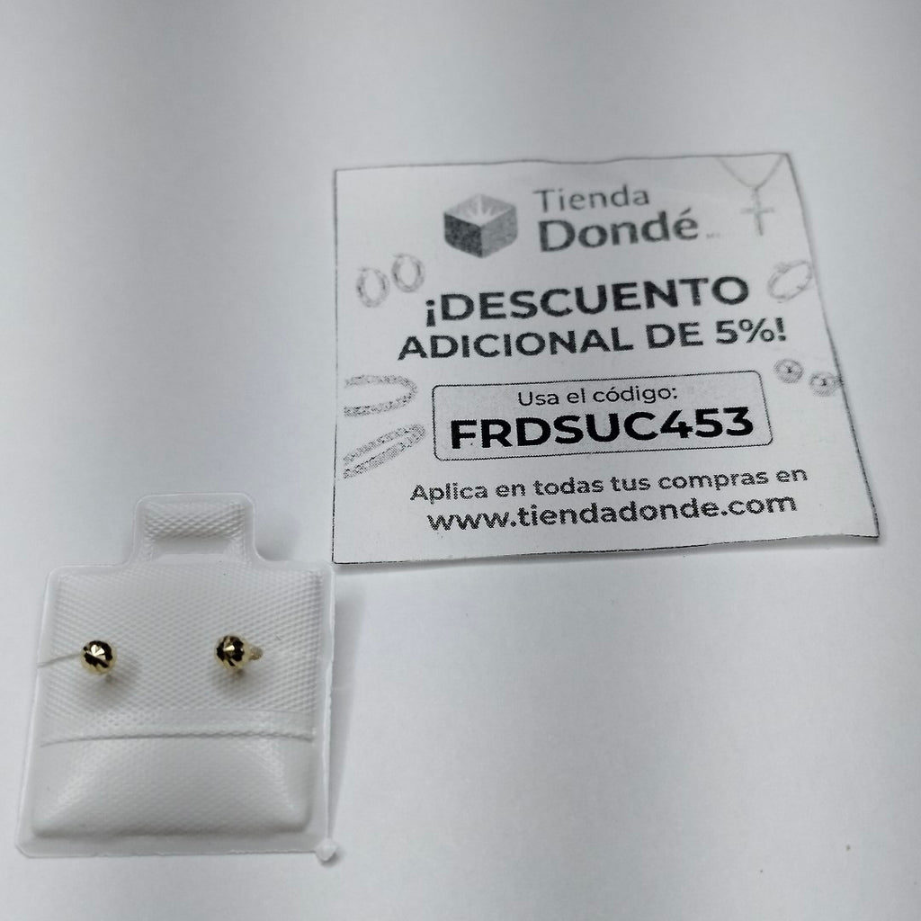 BROQUELES BROQUEL FIG HONGO 14K 0.17 GR (NUEVO)