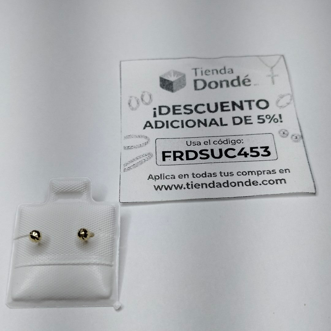 BROQUELES BROQUEL FIG HONGO 14K 0.17 GR (NUEVO)