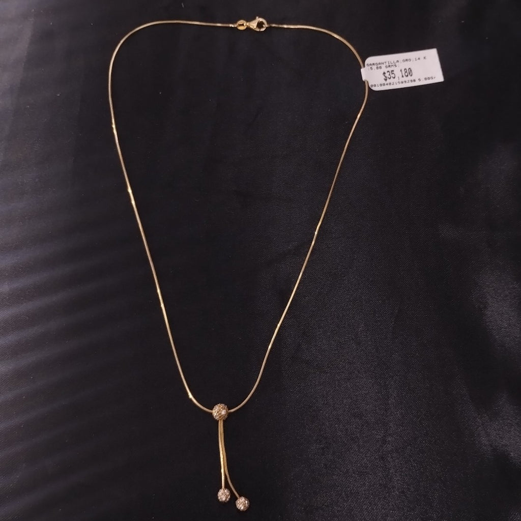 GARGANTILLA ORO 14 K 5,00 GRMS (SEMINUEVO)