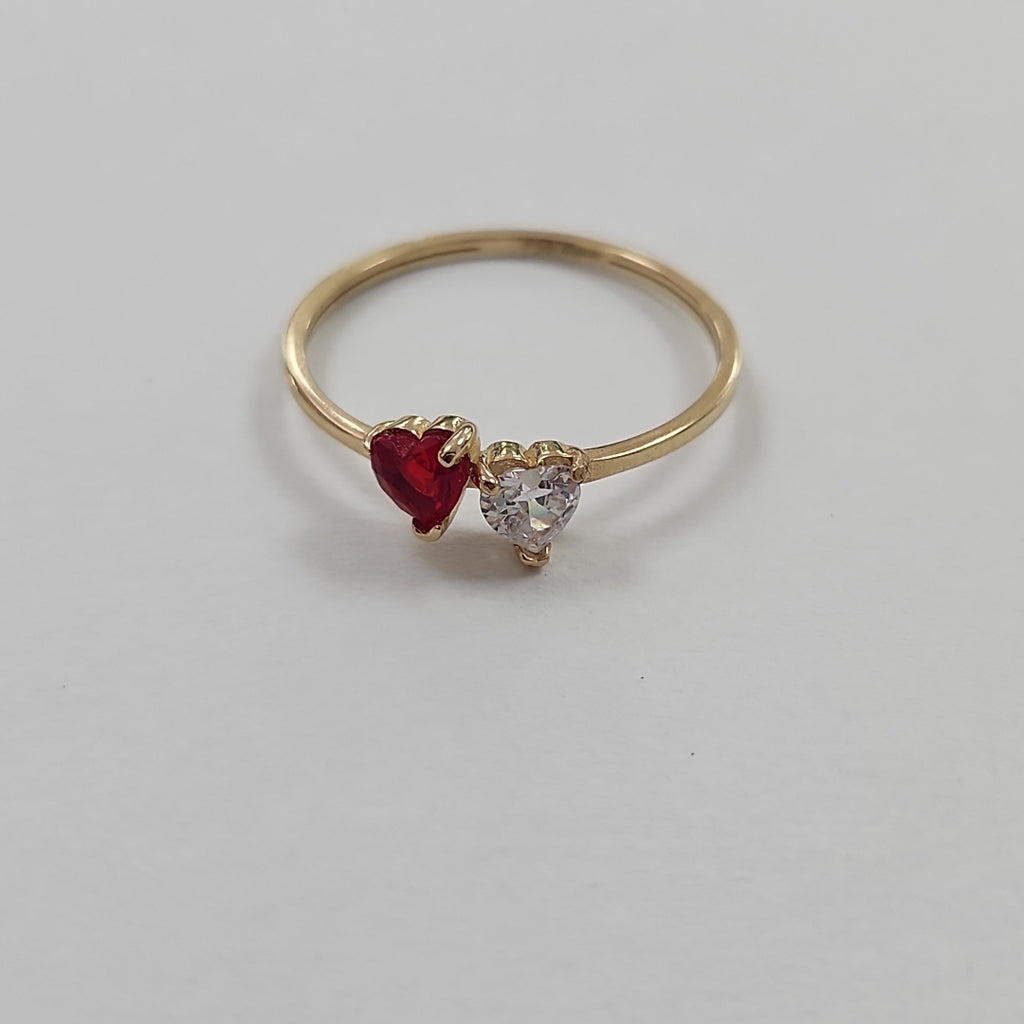 ANILLOS C PIEDRAS COLOR 14K TALLA 8 1.1 GR (NUEVO)