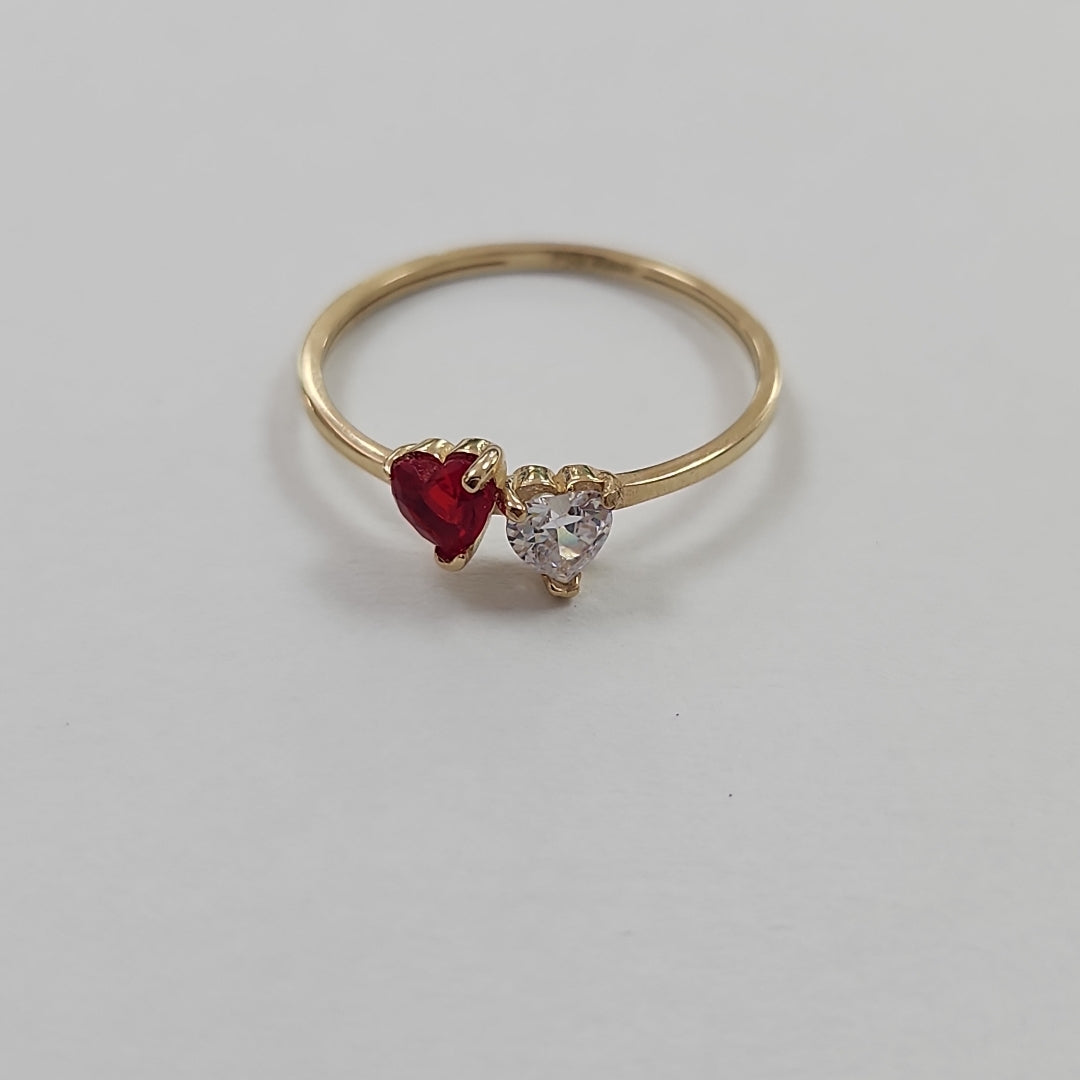 ANILLOS C PIEDRAS COLOR 14K TALLA 8 1.1 GR (NUEVO)