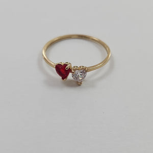 ANILLOS C PIEDRAS COLOR 14K TALLA 8 1.1 GR (NUEVO)