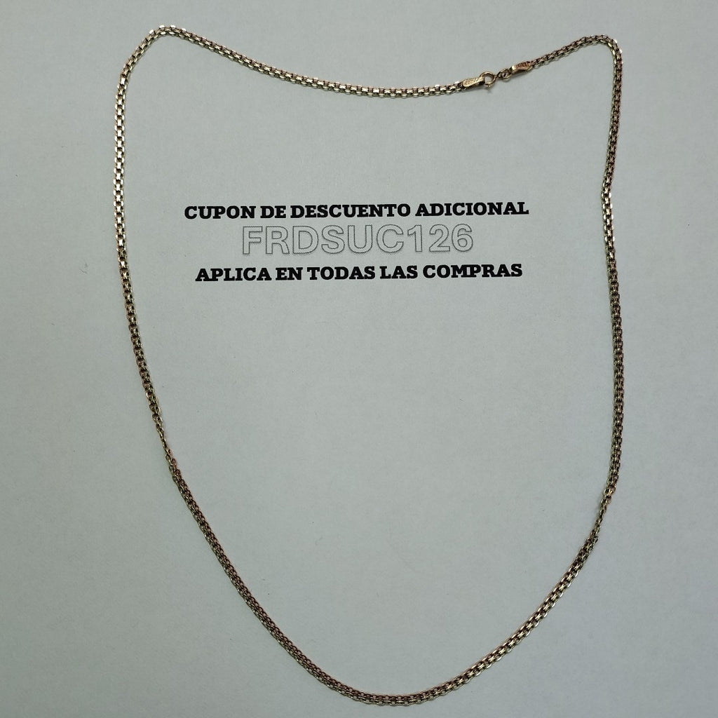 CADENA ORO COMBINADO 10 K 4 GRMS (SEMINUEVO)