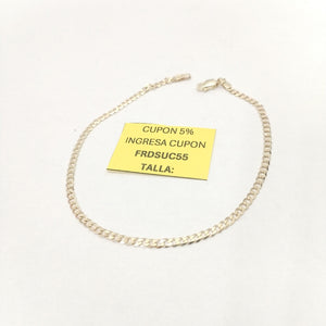 PULSERA TEJIDO BARBADA 14K 21 CM 2.3 GR (NUEVO)