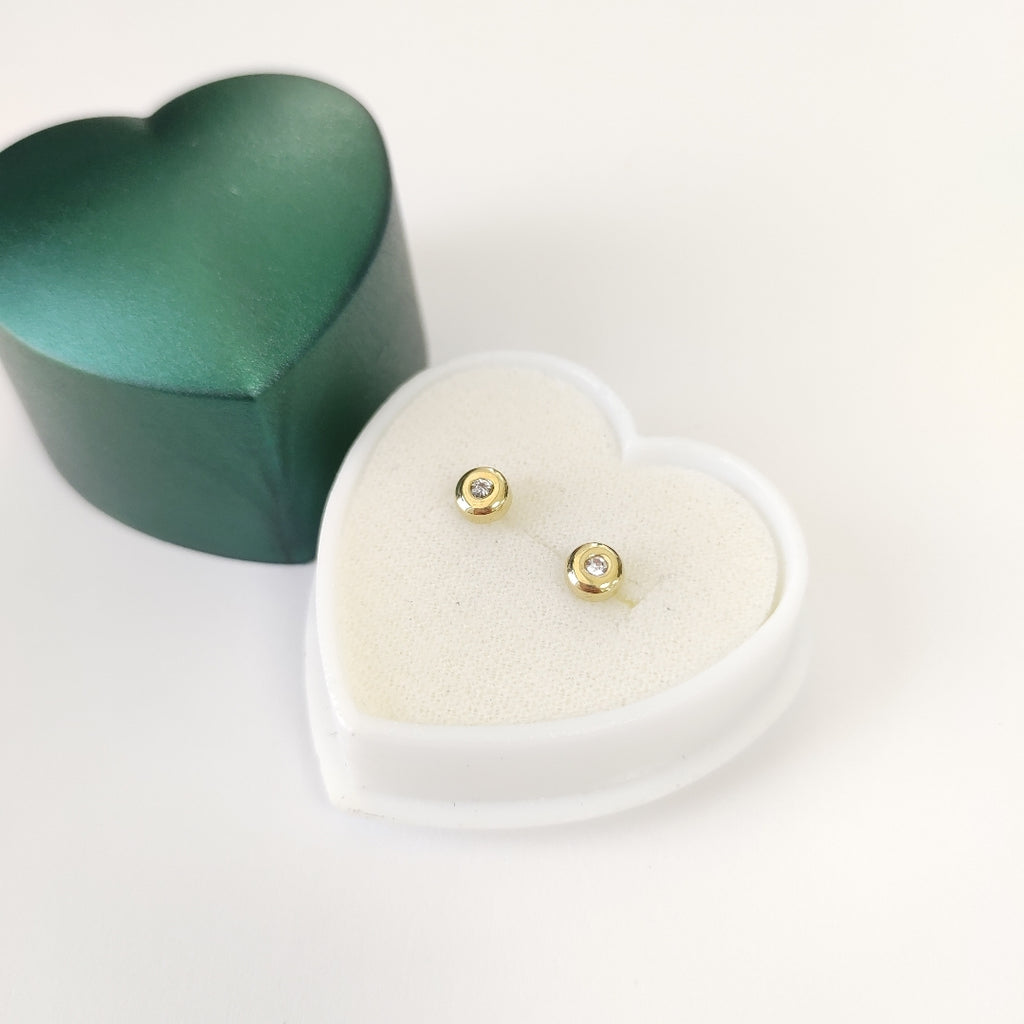 BROQUELES BROQUEL C CIRCONIA 14K 0.27 GR (NUEVO)