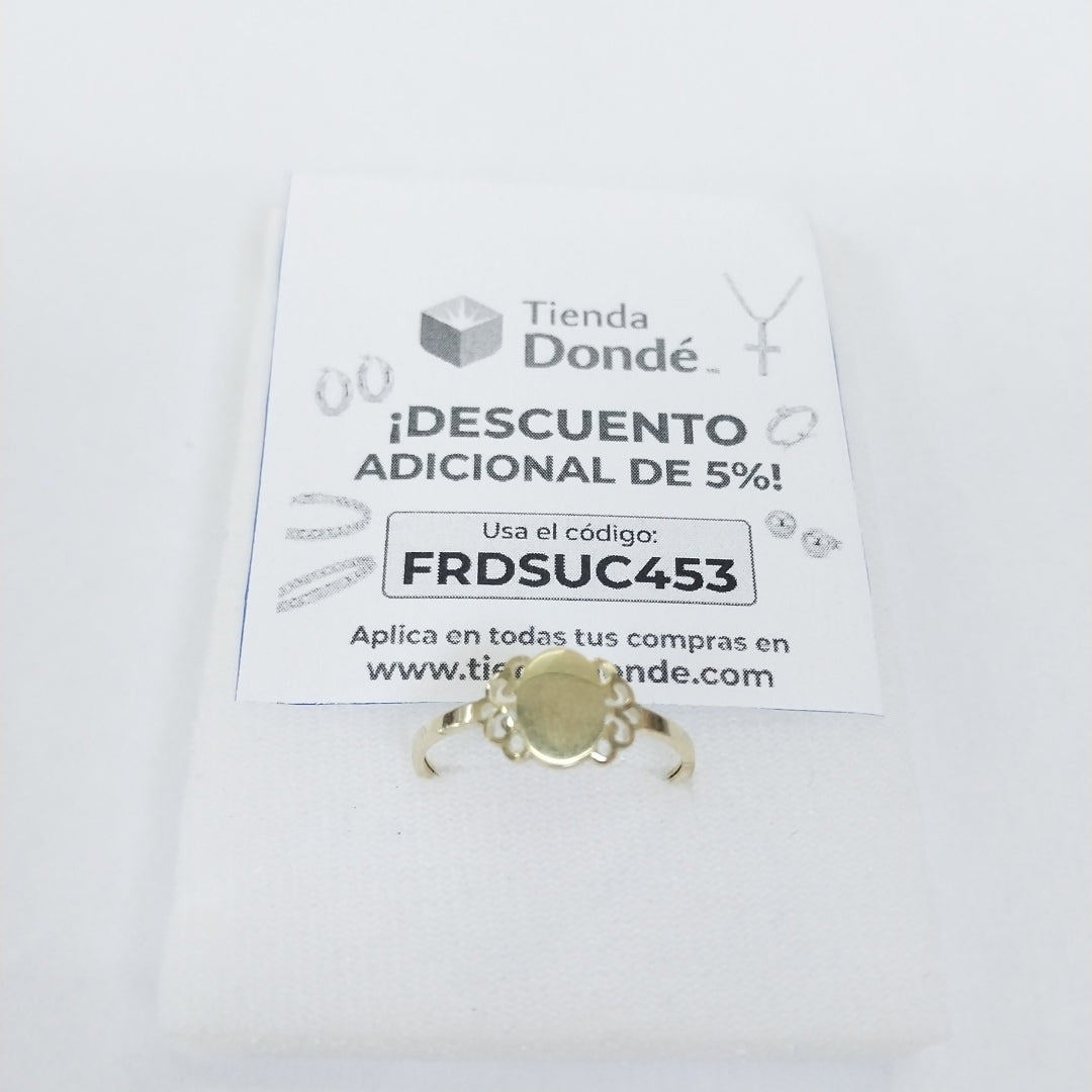 ANILLOS ANILLITO 10K TALLA 9 1 GR (NUEVO)