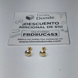 BROQUELES BROQUEL FIG BALON DE FUTBOL 14K 0.2387 GR (NUEVO)