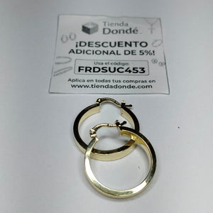 ARETES TEJIDO ARRACADAS FACETADAS 14K 2.9 GR (NUEVO)