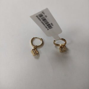 ARETES ARRACADAS CON DIJE 14K 2.4 GR (NUEVO)