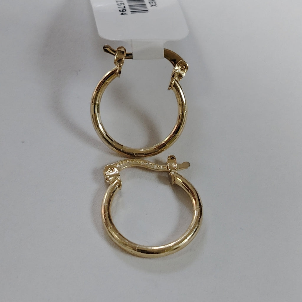 ARETES ARRACADAS ESTRIADAS 14K 1.4 GR (NUEVO)