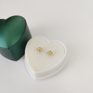 BROQUELES BROQUEL FIG BOTON RAYADO 14K 0.1577 GR (NUEVO)