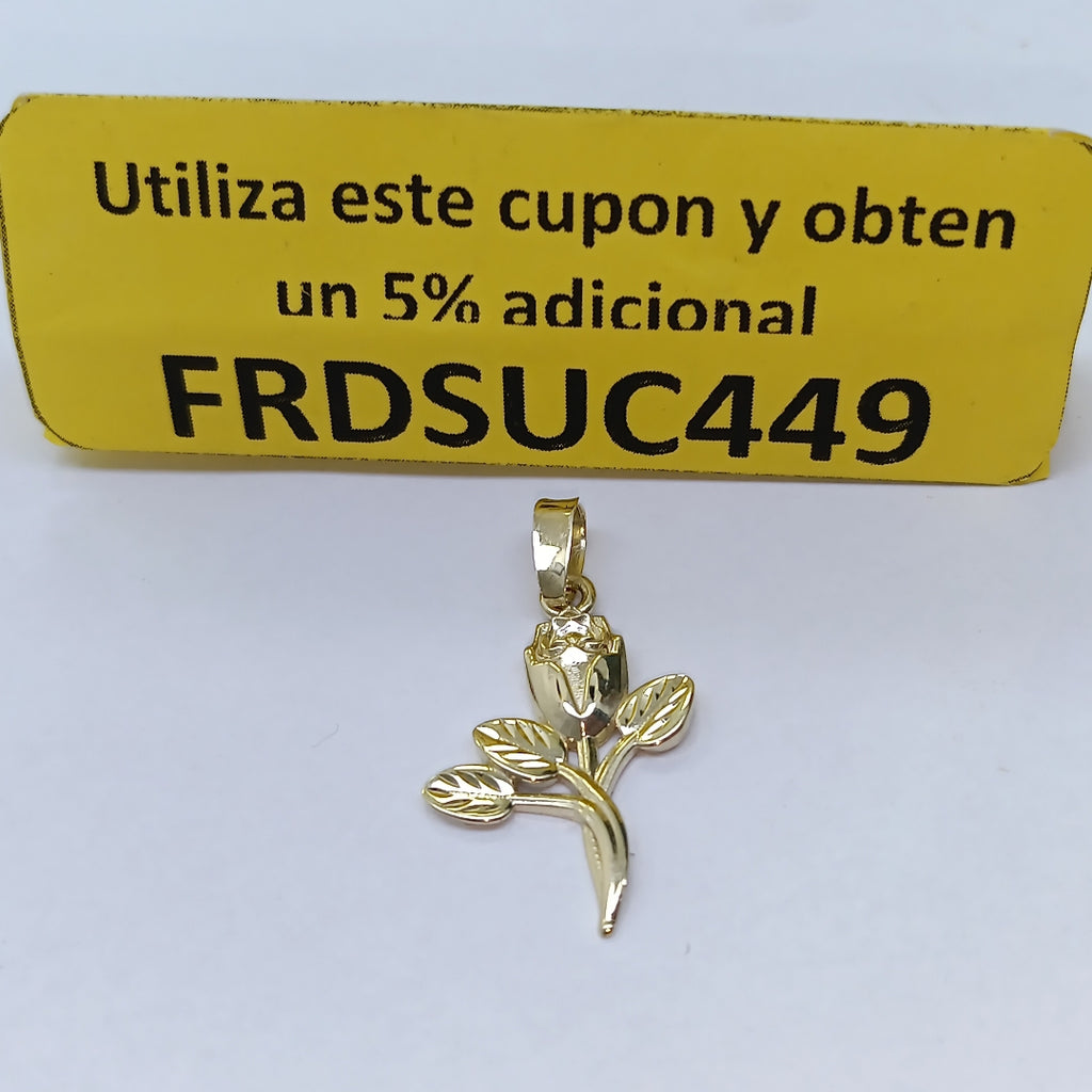 DIJE ROSA 10K 1.3 GR (NUEVO)