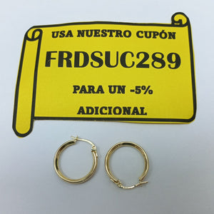 ARETES ARRACADAS CON CIRCONIAS 10K 1.8 GR (NUEVO)