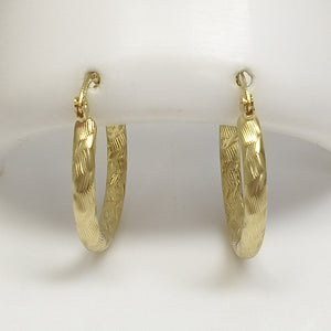 ARETES TEJIDO ARRACADA LABRADA 14K 2.7 GR (NUEVO)