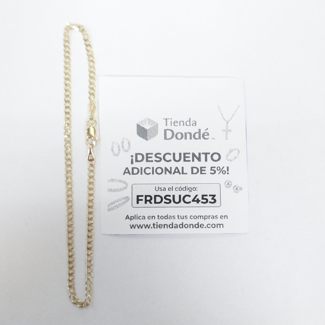 PULSERA BARBADA 14K 21 CM 2.3 GR (NUEVO)