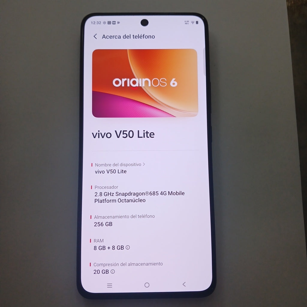 CELULAR VIVO V50 LITE V2441 (2025) 256 GB 8 GB RAM (SEMINUEVO)