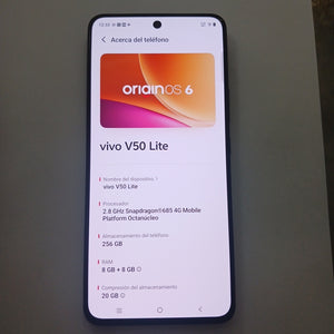 CELULAR VIVO V50 LITE V2441 (2025) 256 GB 8 GB RAM (SEMINUEVO)