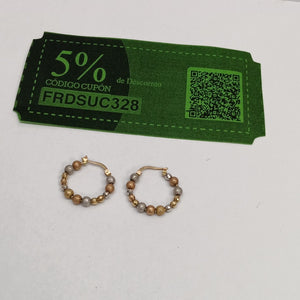ARRACADAS PAR ORO 14 K 4.2 GRMS (SEMINUEVO)