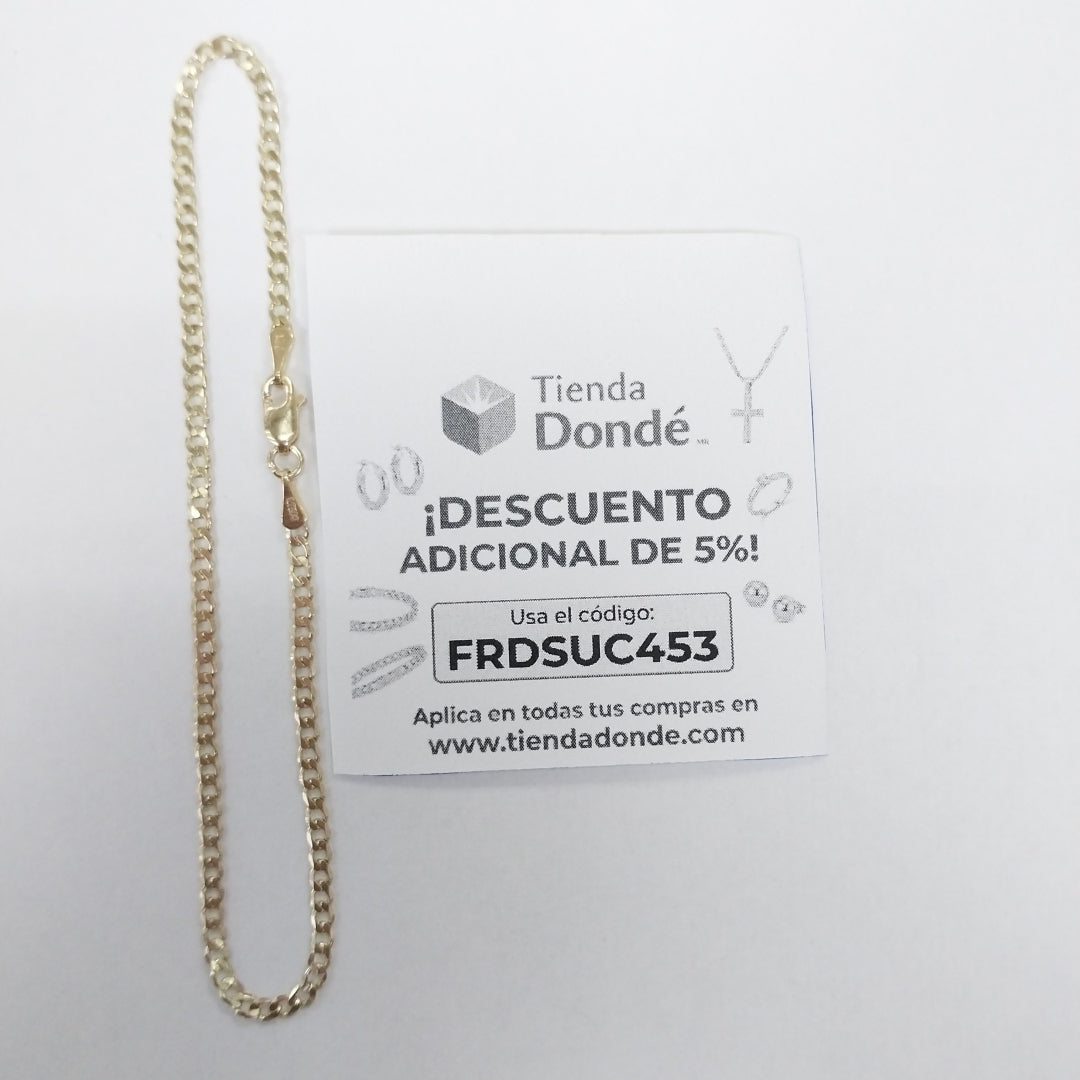 PULSERA BARBADA 14K 21 CM 2.3 GR (NUEVO)