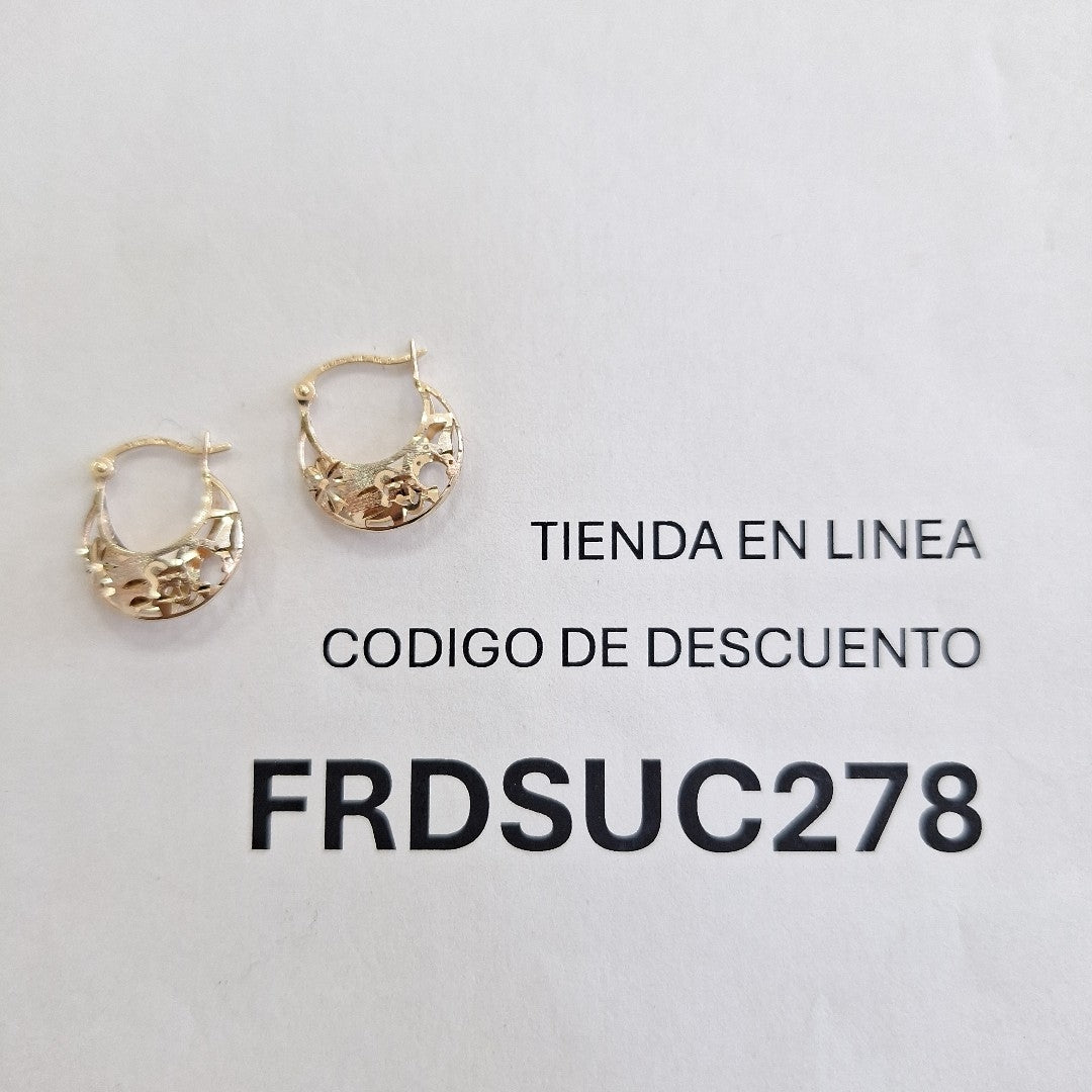 ARETES PAR ORO 10 K 1.1 GRMS (SEMINUEVO)