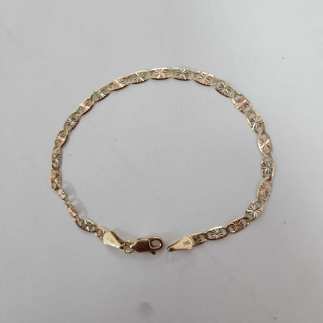 PULSERA GUCHI 14K 18 CM 2.9 GR (NUEVO)