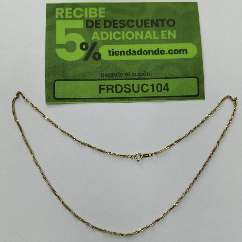 CADENA ORO 14 K 2.8 GRMS (SEMINUEVO)