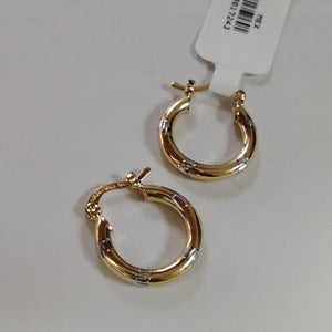 ARETES ARRACADAS COMBINADAS 14K 1.7 GR (NUEVO)