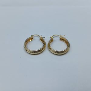 ARETES ARRACADAS LABRADAS 10K 2.8 GR (NUEVO)