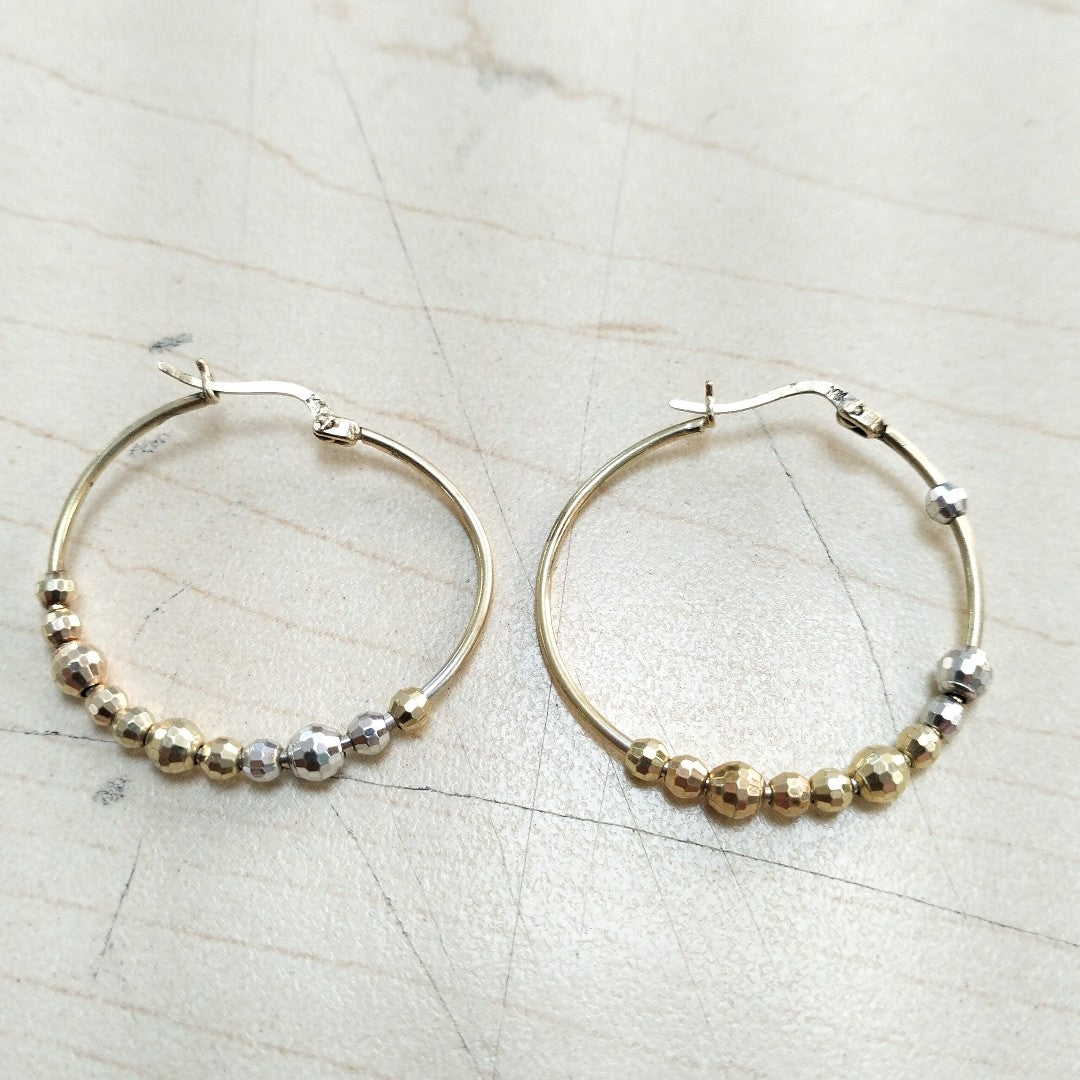 ARRACADAS PAR ORO 14 K 3.9 GRMS (SEMINUEVO)