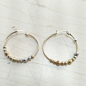 ARRACADAS PAR ORO 14 K 3.9 GRMS (SEMINUEVO)