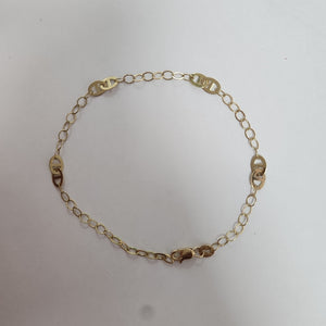 PULSERA ESPECIAL 14K 21 CM 1.8 GR (NUEVO)