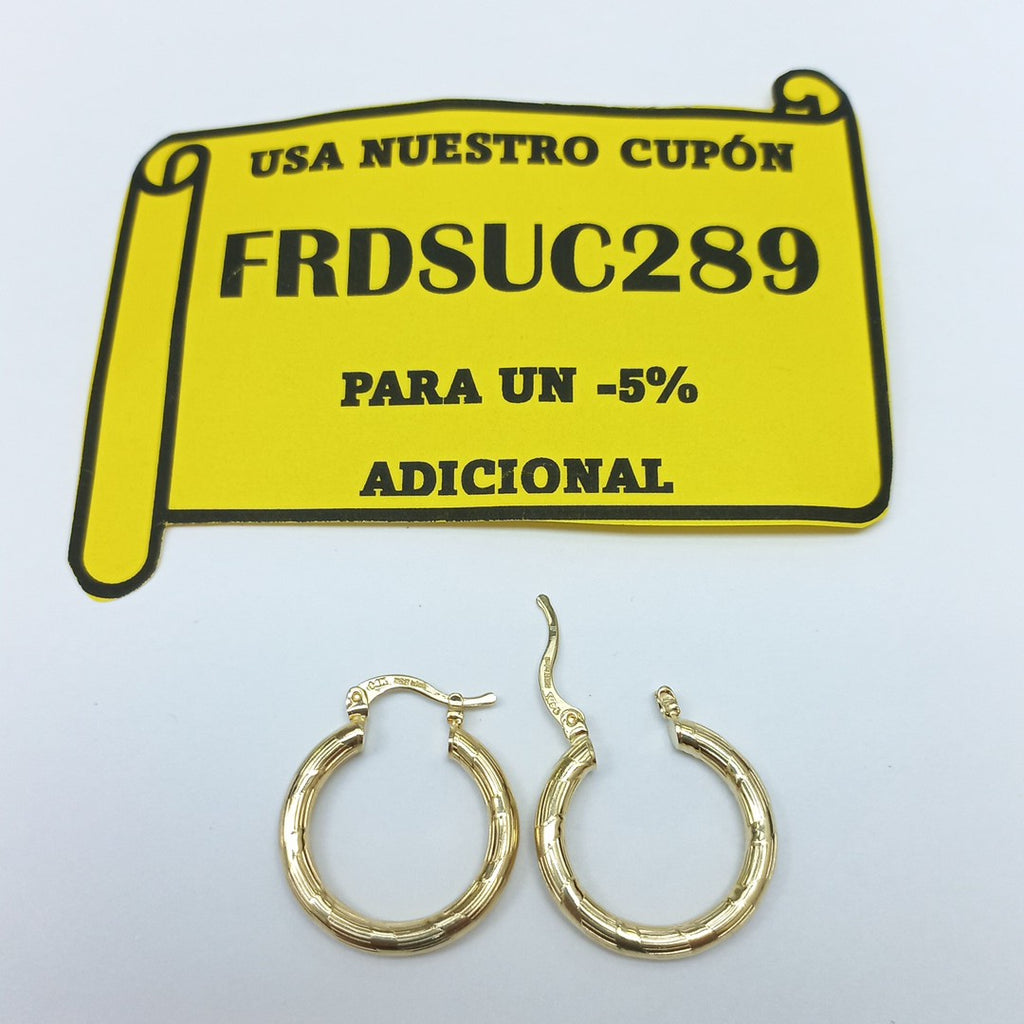 ARETES ARRACADAS 14K 2.7 GR (NUEVO)