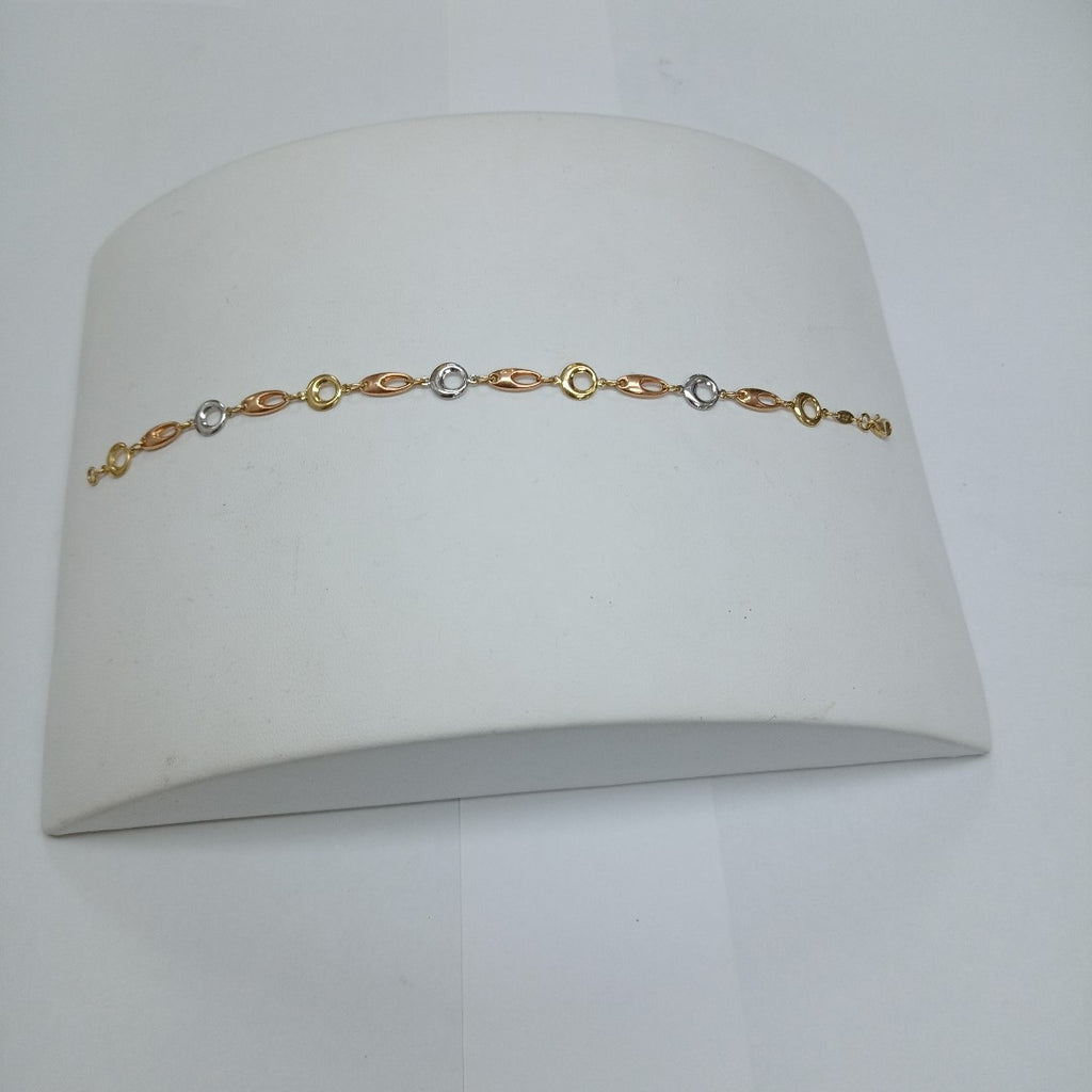 PULSERA ORO COMBINADO 14 K 1.4 GRMS (SEMINUEVO)