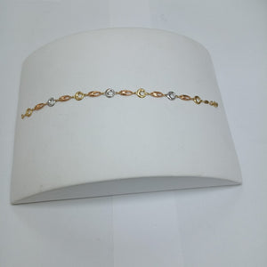 PULSERA ORO COMBINADO 14 K 1.4 GRMS (SEMINUEVO)
