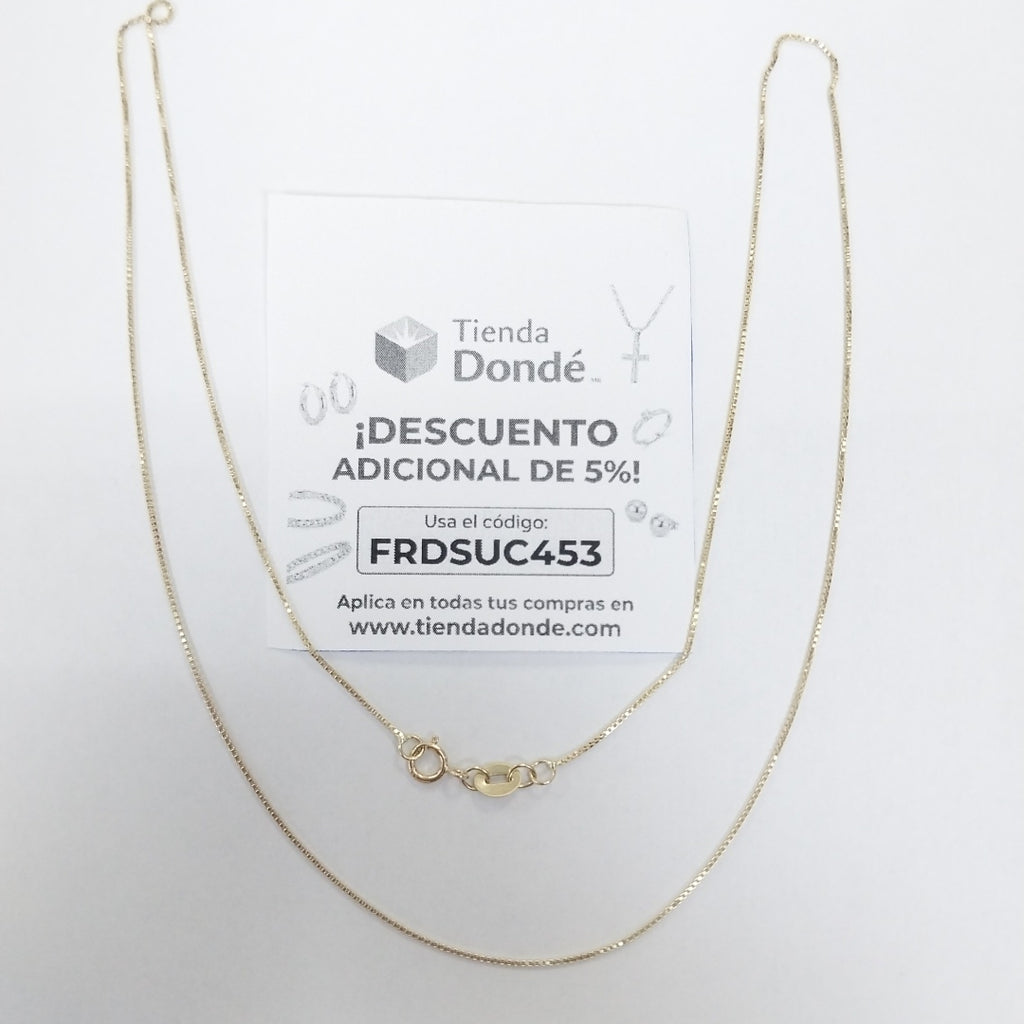 CADENA VENECIANO 14K 50 CM 1.6 GR (NUEVO)