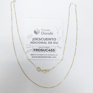 CADENA VENECIANO 14K 50 CM 1.6 GR (NUEVO)