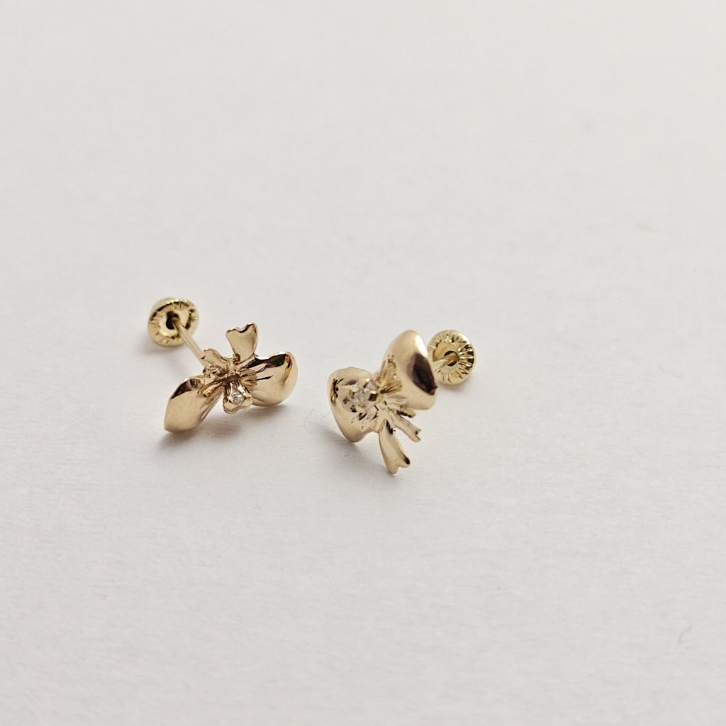 BROQUELES BROQUEL FIG MOÑO C CIRCONIA 14K 0.2441 GR (NUEVO)
