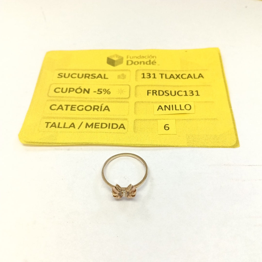 ANILLITO ORO, ORO COMBINADO 14 K 1.4 GRMS (SEMINUEVO)