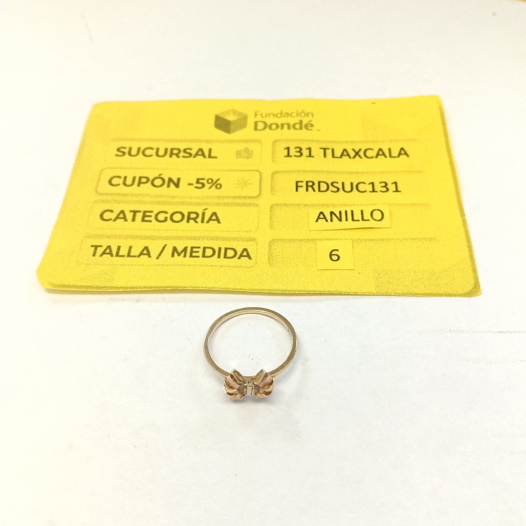 ANILLITO ORO, ORO COMBINADO 14 K 1.4 GRMS (SEMINUEVO)