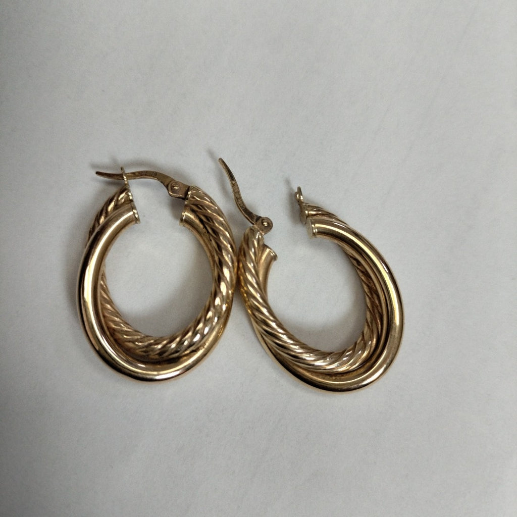 ARRACADAS PAR ORO 14 K 3.5 GRMS (SEMINUEVO)