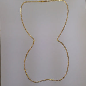 CADENA 3X1 DIAMANTADA 14K 60 CM 5 GR (NUEVO)